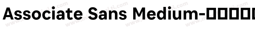 Associate Sans Medium字体转换